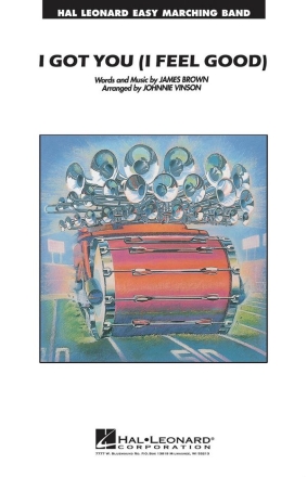 James Brown, I Got You (I Feel Good) Marching Band Partitur + Stimmen