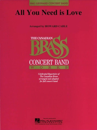 All You Need Is Love Concert Band Partitur