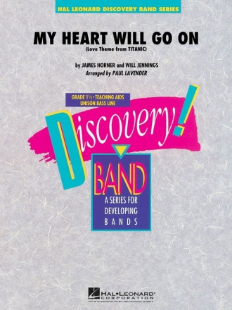 My Heart Will Go On ( Love Theme from Titanic) for concert band score and parts