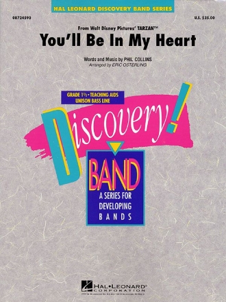 Phil Collins, You?ll Be In My Heart Concert Band/Harmonie Partitur