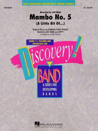 Lou Bega, Mambo No. 5 Concert Band/Harmonie Partitur