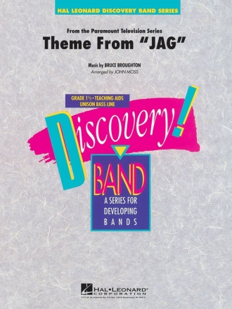 Bruce Broughton, Theme from Jag Concert Band Partitur + Stimmen