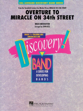 Bruce Broughton, Overture from Miracle on 34th Street Concert Band/Harmonie Partitur + Stimmen