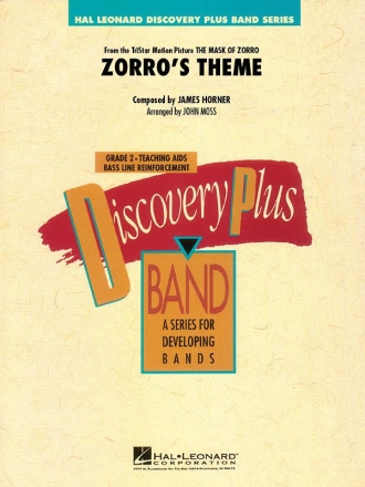 James Horner, Zorro's Theme Concert Band/Harmonie Partitur