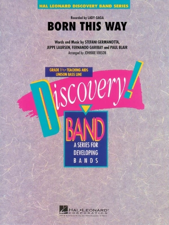 Born this Way Concert Band/Harmonie Partitur