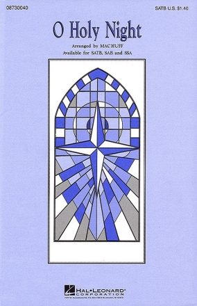 O Holy Night SATB Chorpartitur