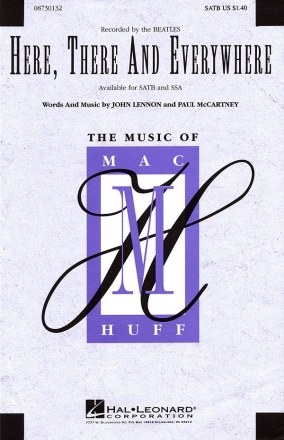 John Lennon_Paul McCartney, Here, There and Everywhere SATB a Cappella Chorpartitur