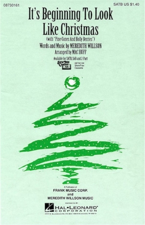 Meredith Willson, It's beginning to look like Christmas SAB and Piano Chorpartitur