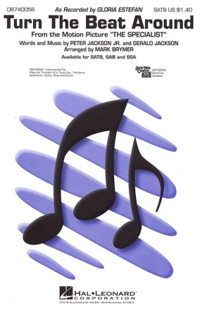 Gerald Jackson_Peter Jackson Jr., Turn the beat around SATB and Accompaniment Chorpartitur