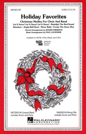 Holiday Favorites (Medley) SATB and Concert Band Chorpartitur