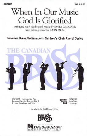 Fred Pratt Green, When in Our Music God Is Glorified SATB Chorpartitur