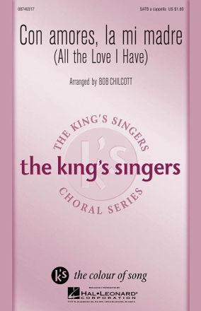 Con Amores, La Mi Madre for mixed choir a cappella choral score (sp/en)