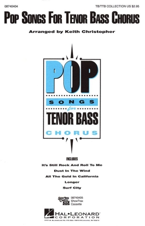 Pop Songs for Tenor Bass Chorus (Collection) TB/TTB Chorpartitur