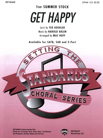 Harold Arlen_Ted Koehler, Get Happy 2-Part Choir and Piano Chorpartitur
