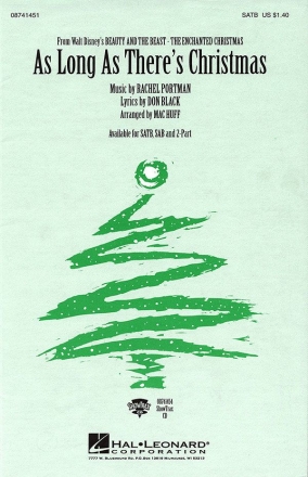 As Long as there's Christmas for mixed choir and piano choral score