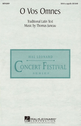Thomas Juneau, O Vos Omnes SSAA a Cappella Chorpartitur