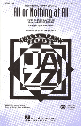 Arthur Altman_Jack Lawrence, All or Nothing at All SATB Chorpartitur