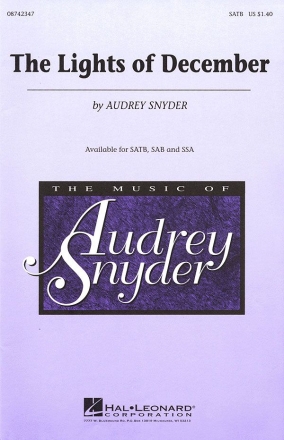 The Lights of December for mixed chorus and piano chorus score