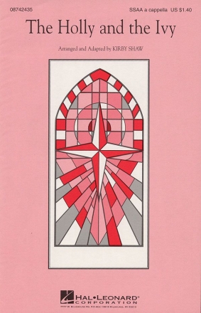 The Holly and the Ivy for female choir (SSAA) a cappella choral score
