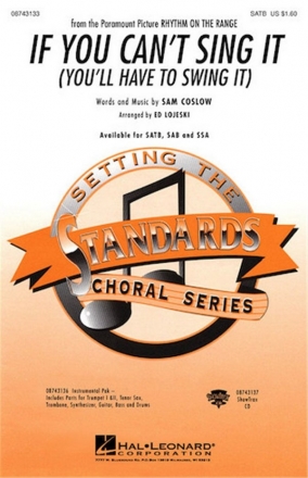 Sam Coslow, If You Can't Sing It (You'll Have to Swing It) SAB Chorpartitur