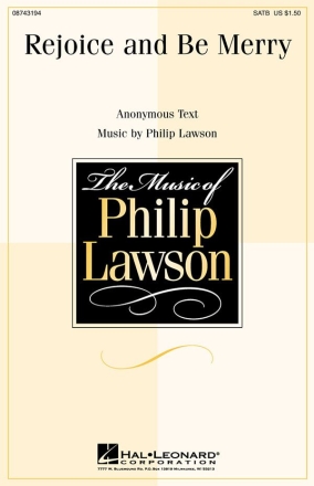 Philip Lawson, Lawson Rejoice Be Merry Satb Chor Chorpartitur