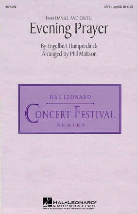 Engelbert Humperdinck, Evening Prayer (from Hansel und Gretel) SATB Chorpartitur
