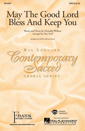 Meredith Willson, May the Good Lord Bless and Keep You SATB Chorpartitur