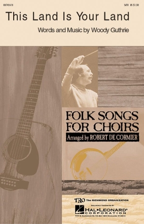 This land is your land SATB Chorpartitur