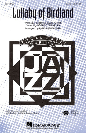 George David Weiss_George Shearing, Lullaby of Birdland SATB Chorpartitur