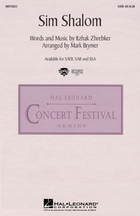 Itzhak Zhrebker, Sim shalom (SATB) SATB Chorpartitur