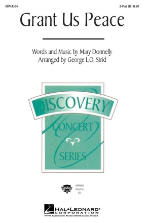 Mary Donnelly, Grant us peace SA + accompaniment Chorpartitur