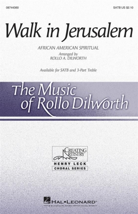 Walk in Jerusalem SATB Chorpartitur