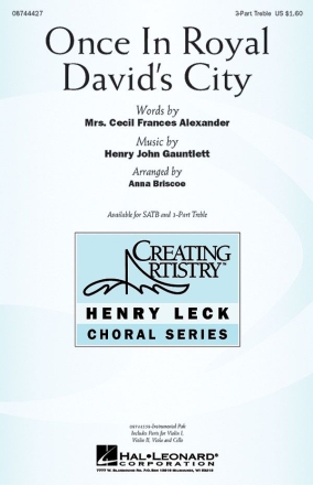 Once in Royal David's City 3-Part Choir Chorpartitur