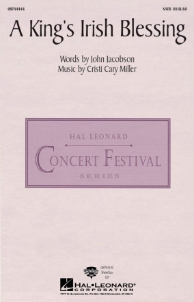 Cristi Cary Miller_John Jacobson, A King's Irish Blessing SATB Chorpartitur