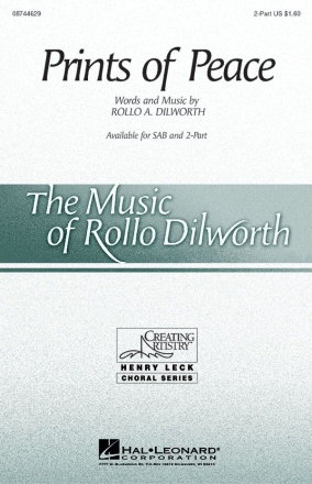 Rollo Dilworth, Prints of Peace 2-Part Choir Chorpartitur