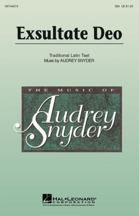 Audrey Snyder, Exsultate Deo SSA Chorpartitur