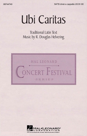 Ubi Caritas SATB a Cappella Chorpartitur