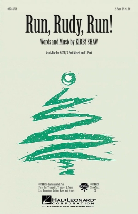 Kirby Shaw, Run, Rudy, Run! 2-Part Choir Chorpartitur