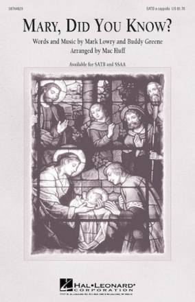 Mary, Did You Know? for female choir (SSAA) a cappella choral score