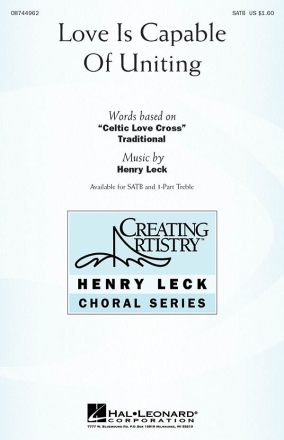 Love Is Capable of Uniting SATB Chorpartitur