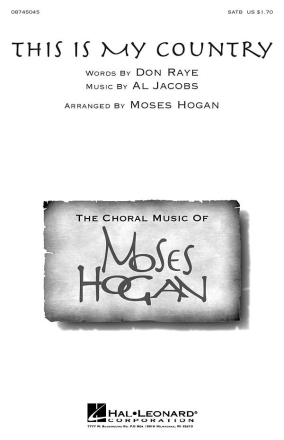 This Is My Country (SATB) SATB and Piano Chorpartitur
