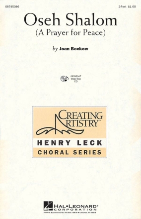 Joan Beckow, Oseh Shalom (A prayer for peace) SA Chorpartitur