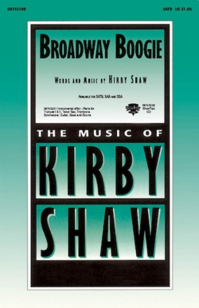 Kirby Shaw, Broadway Boogie INSTRUMENTAL PACK Instrumental Pack Stimmen-Set