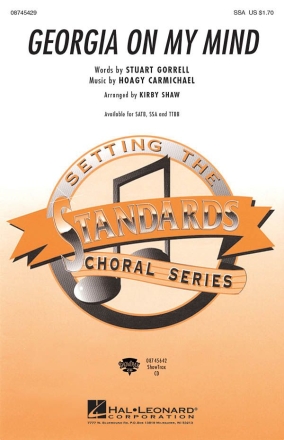 Hoagy Carmichael, Georgia on my mind SSA + accompaniment Chorpartitur