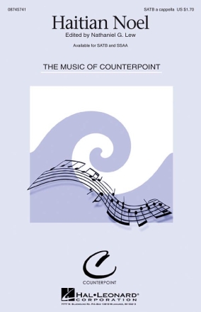 Haitian Noel SATB a Cappella Chorpartitur