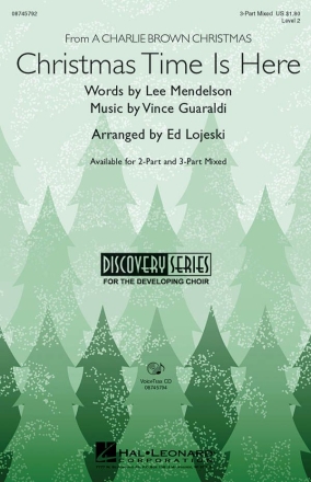 Christmas Time Is Here for 3-Part choir and piano choral score