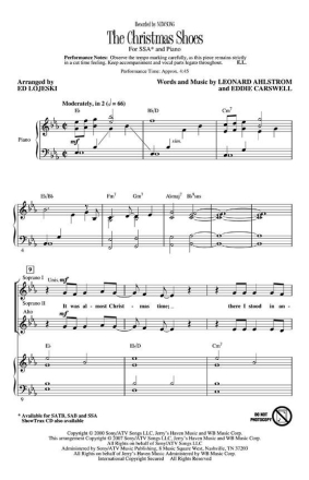 Eddie Carswell, The Christmas Shoes SSA Chorpartitur