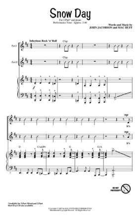John Jacobson_Mac Huff, Snow Day 2-Part Choir Chorpartitur