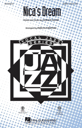 Horace Silver, Nica's Dream SATB and Piano Chorpartitur