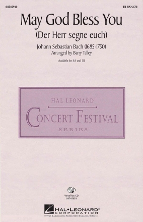 Johann Sebastian Bach, May God Bless You Der Herr segne euch TB Chorpartitur